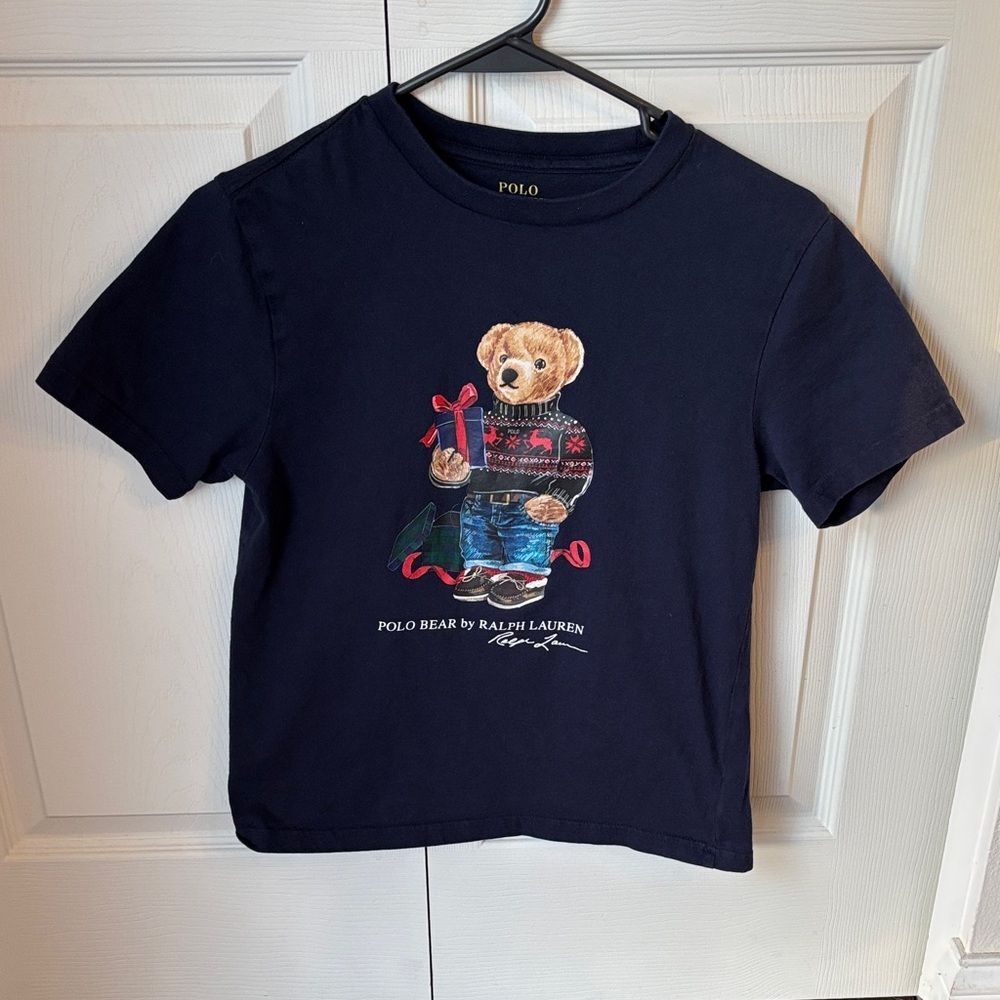 Polo by Ralph Lauren Navy Tee with Polo Bear Graphic